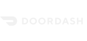 doordash logo. order delivery through doordash.